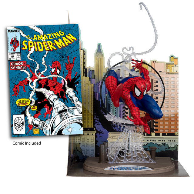 McFarlane Spider-Man (The Amazing Spider-Man #302) 1:6th Scale Posed Figure w/Scene & Comic