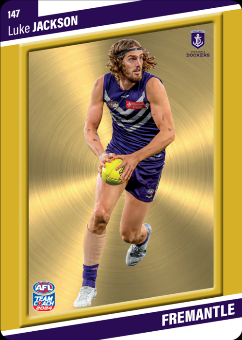 Luke Jackson, 147, Gold Parallel, 2024 Teamcoach AFL