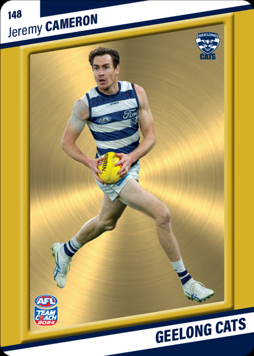 Jeremy Cameron, 148, Gold Parallel, 2024 Teamcoach AFL