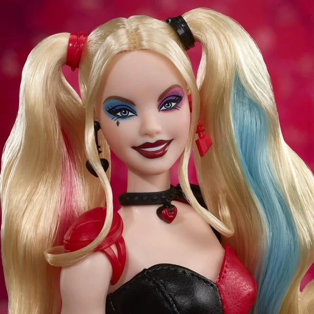 Barbie Signature Harley Quinn Collectible Doll with Posable Body, Iconic Outfit, and Mallet Accessory