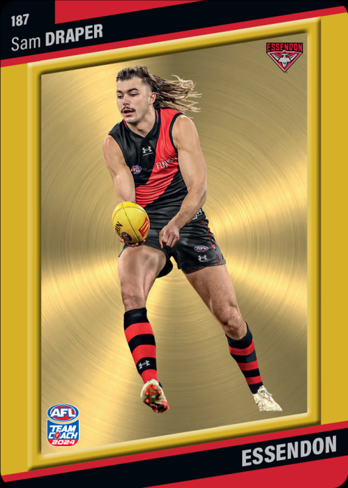 Sam Draper, 187, Gold Parallel, 2024 Teamcoach AFL