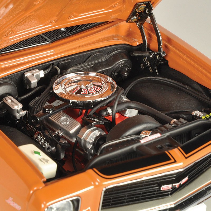 Classic Carlectables Holden HQ GTS Monaro, Russet with Black Stripes, 1:18 Scale Diecast Model Car