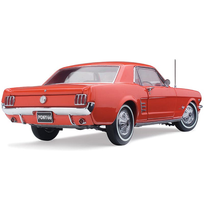 Classic Carlectables Ford 1966 Pony Mustang RHD Signal Flare Red, 1:18 Scale Diecast Model Car