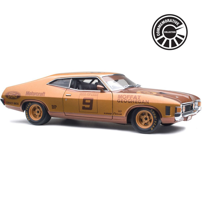 Classic Carlectables Ford XA Falcon GT, 1973 Bathurst Winner 50th Anniversary Gold Livery, 1:18 Scale Diecast Model Car