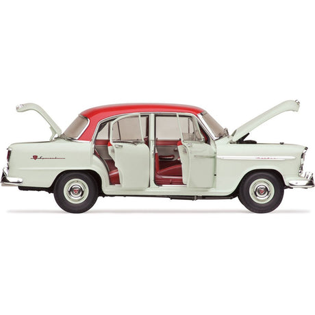 Classic Carlectables Holden FE Special Gypsy Red over Castle Grey, 1:18 Scale Diecast Model Car