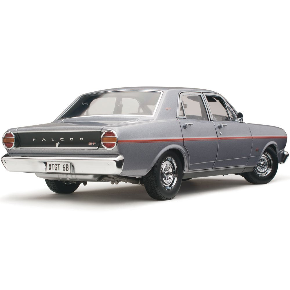 Classic Carlectables Ford XT Falcon GT Frosted Pewter, 1:18 Scale Diecast Model Car