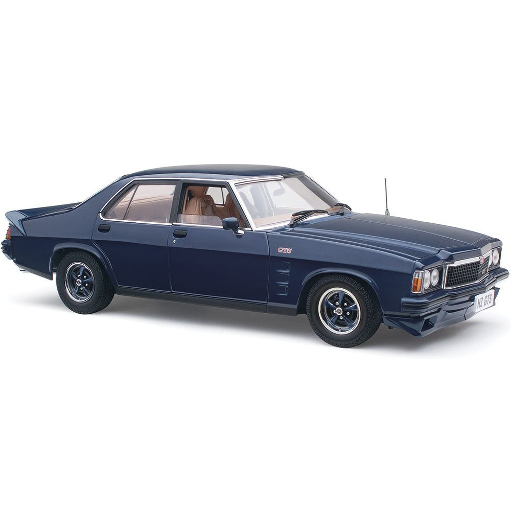Classic Carlectables Holden HZ GTS Sedan Nocturne Blue Metallic (308ci Engine), 1:18 Scale Diecast Model Car