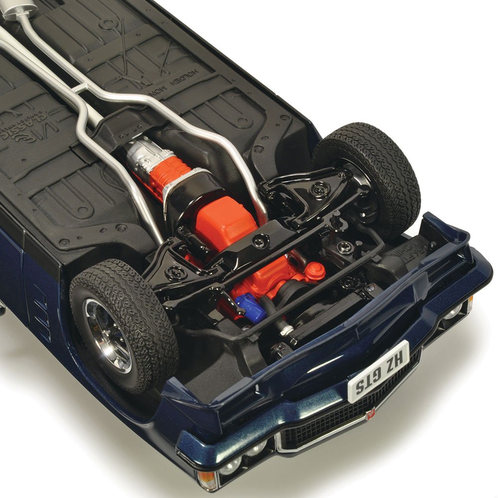 Classic Carlectables Holden HZ GTS Sedan Nocturne Blue Metallic (308ci Engine), 1:18 Scale Diecast Model Car