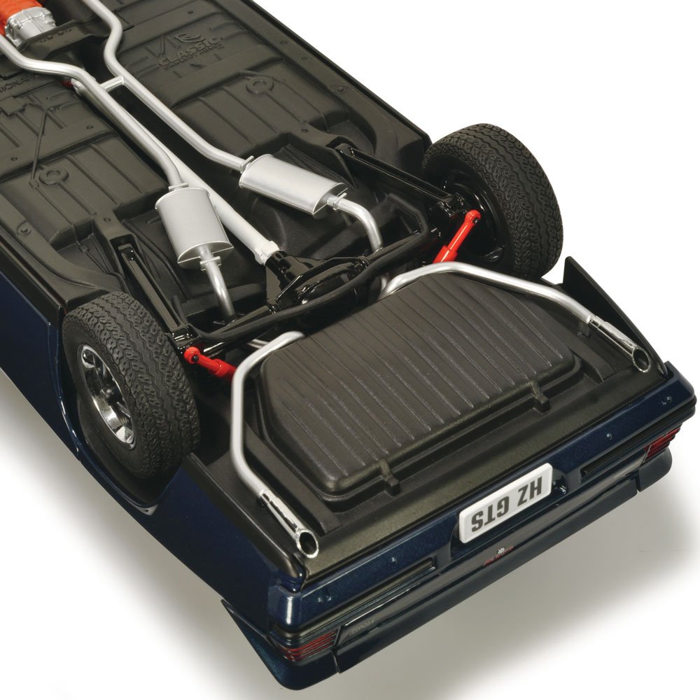 Classic Carlectables Holden HZ GTS Sedan Nocturne Blue Metallic (308ci Engine), 1:18 Scale Diecast Model Car