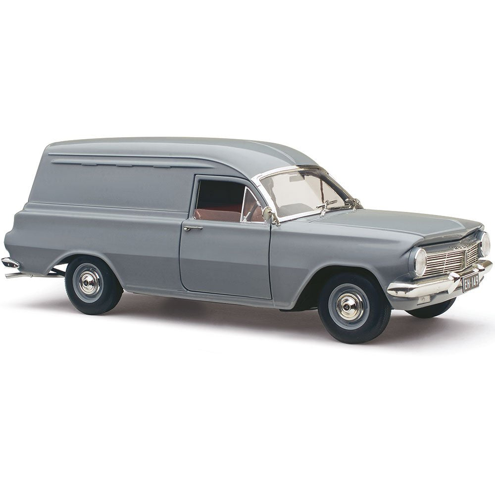 Classic Carlectables Holden EH Panel Van Gundagai Grey, 1:18 Scale Diecast Model Car