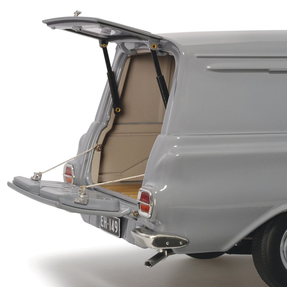 Classic Carlectables Holden EH Panel Van Gundagai Grey, 1:18 Scale Diecast Model Car