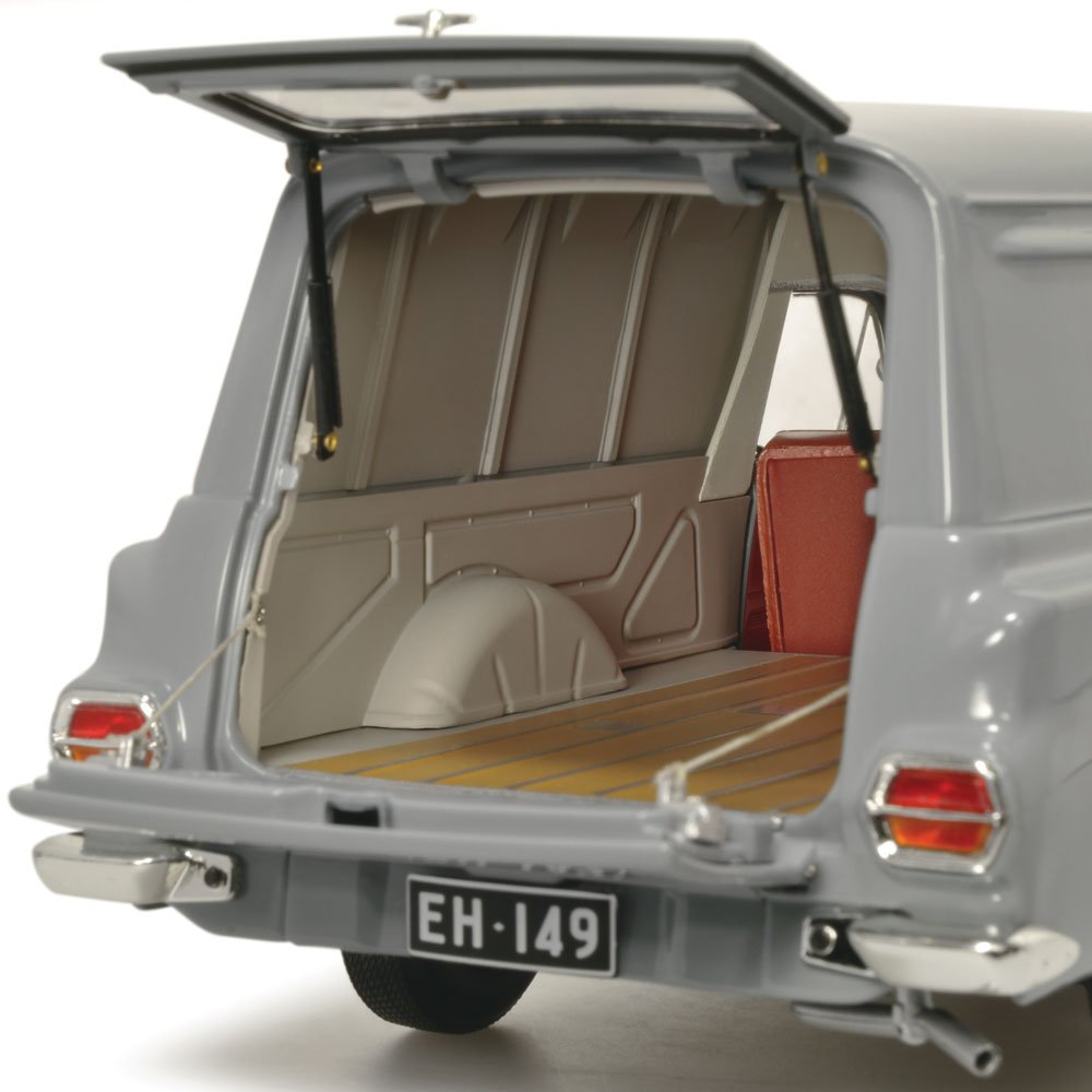 Classic Carlectables Holden EH Panel Van Gundagai Grey, 1:18 Scale Diecast Model Car
