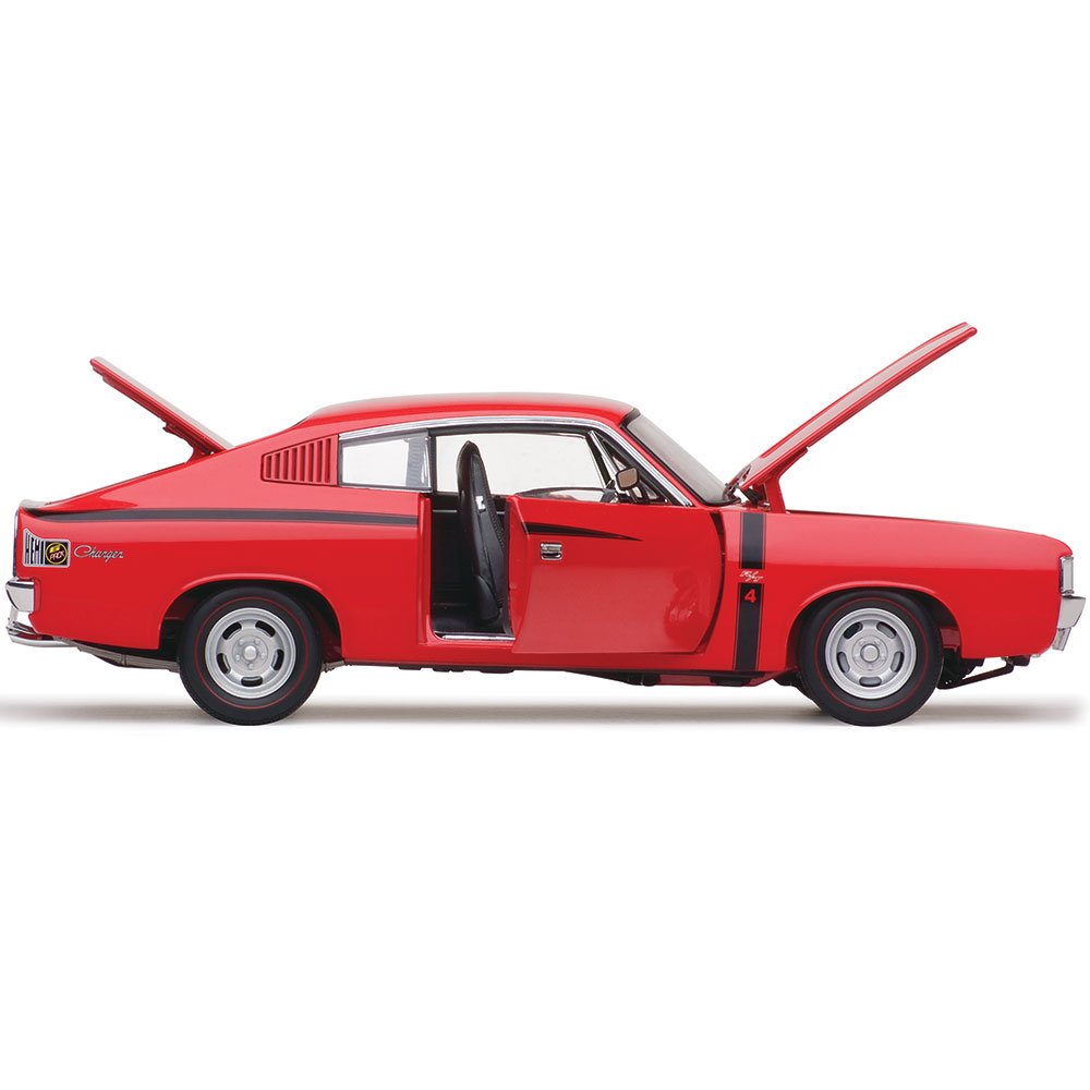 Classic Carlectables E49 Charger Vintage Red E49 'Small Tank', 1:18 Scale Diecast Model Car