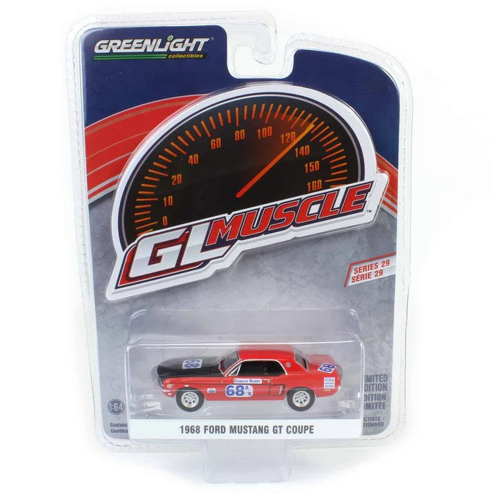 1968 Ford Mustang GT Coupe, GL Muscle, 1:64 Scale Diecast Car