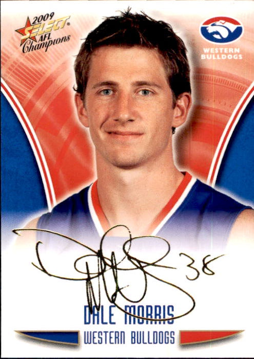 Dale Morris, Gold Foil Signature, 2009 Select AFL Champions