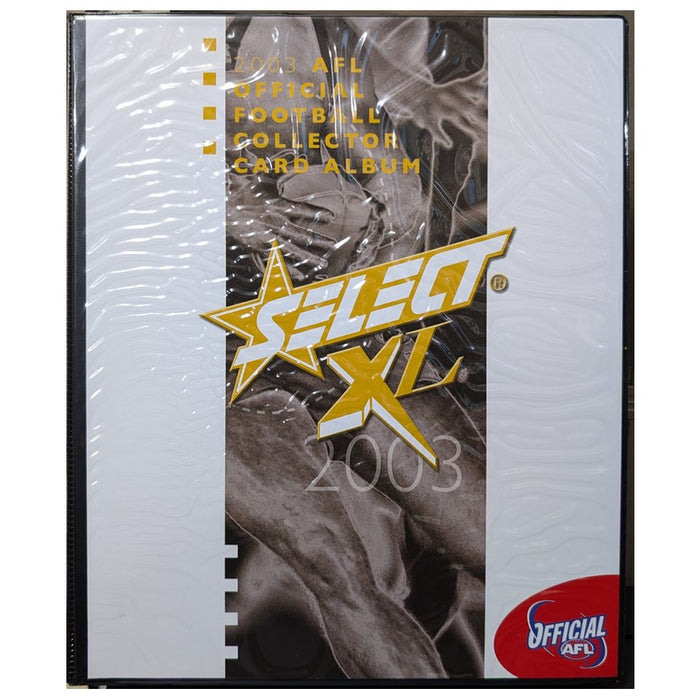 2003 Select AFL XL Official Collector Album & 217 Card Set