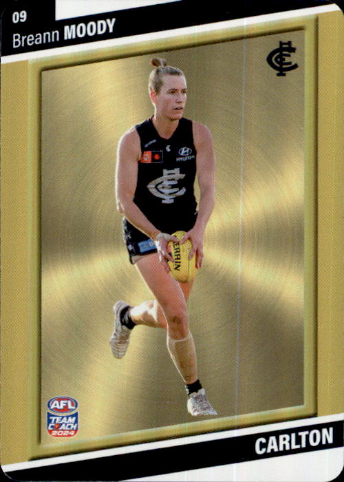 2024 Teamcoach AFLW GOLD Parallel Cards - Cards 1 to 54 - Pick Your Card