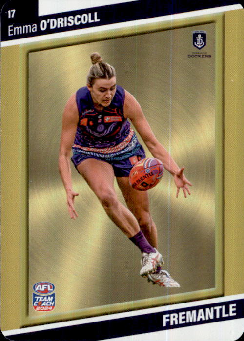 2024 Teamcoach AFLW GOLD Parallel Cards - Cards 1 to 54 - Pick Your Card