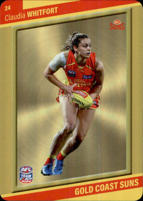 2024 Teamcoach AFLW GOLD Parallel Cards - Cards 1 to 54 - Pick Your Card