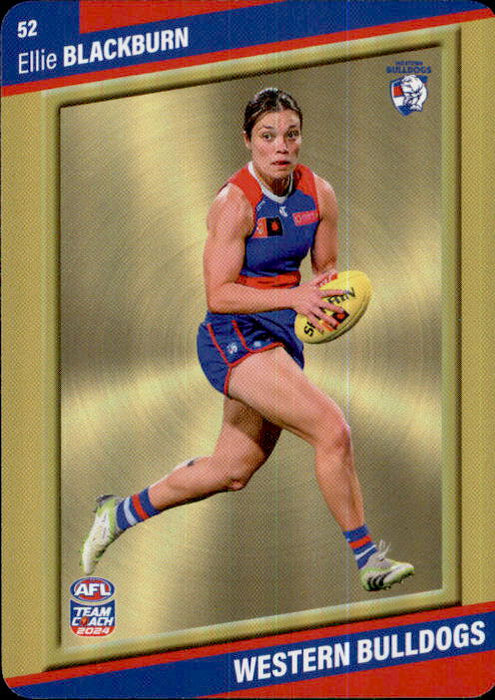 2024 Teamcoach AFLW GOLD Parallel Cards - Cards 1 to 54 - Pick Your Card