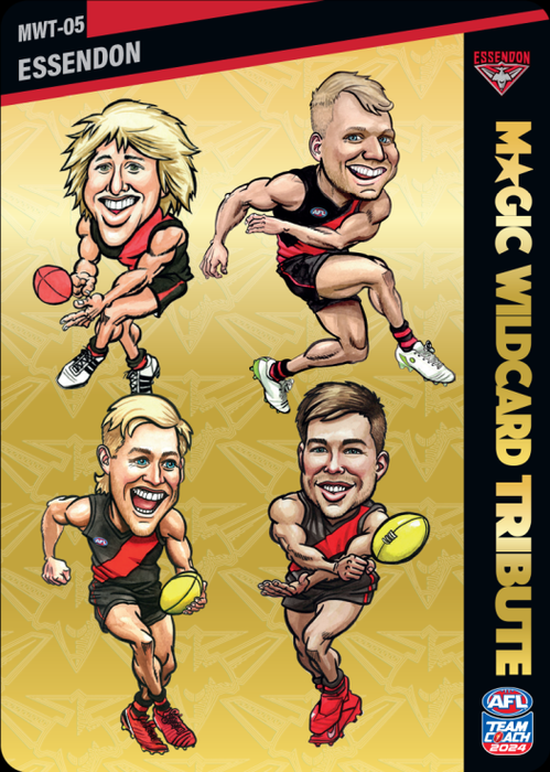 Essendon Bombers, GOLD Magic Wildcard Tribute, 2024 Teamcoach AFL