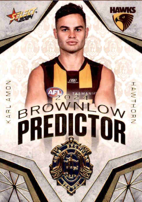 Karl Amon, Gold Brownlow Predictor, 2024 Select AFL Footy Stars