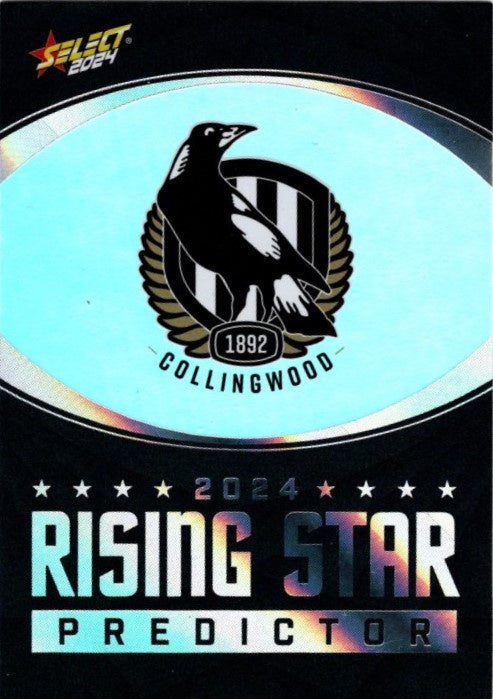 Collingwood Rising Star Platinum Predictor, 2024 Select AFL Footy Stars