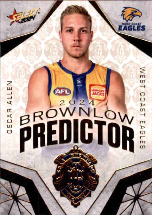 Oscar Allen, Gold Brownlow Predictor, 2024 Select AFL Footy Stars