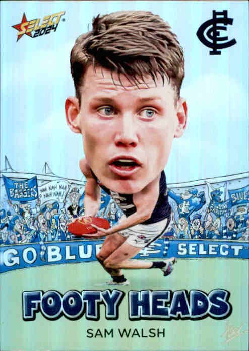 Sam Walsh, FH15, Footy Heads, 2024 Select AFL Footy Stars