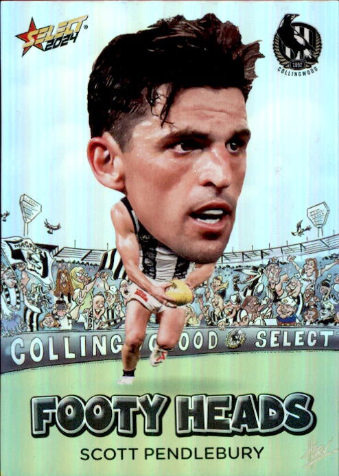 Scott Pendlebury, FH19, Footy Heads, 2024 Select AFL Footy Stars