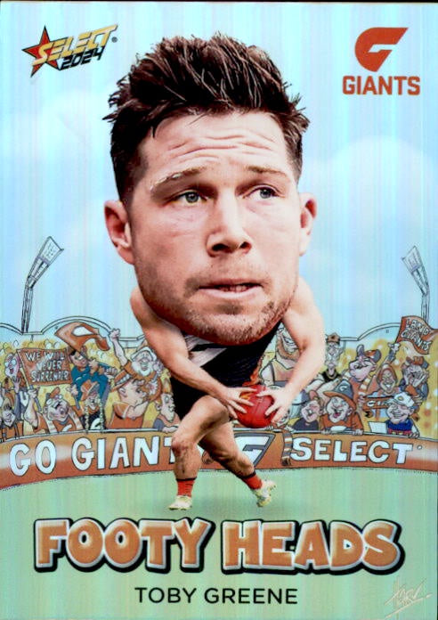 Toby Greene, FH38, Footy Heads, 2024 Select AFL Footy Stars