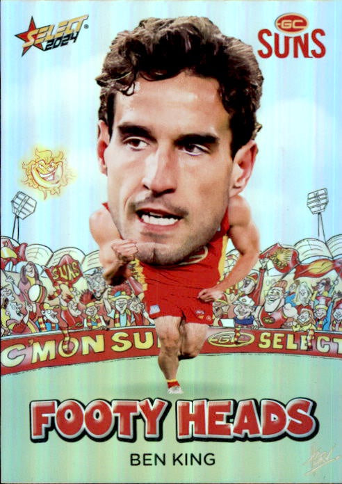 Ben King, FH43, Footy Heads, 2024 Select AFL Footy Stars