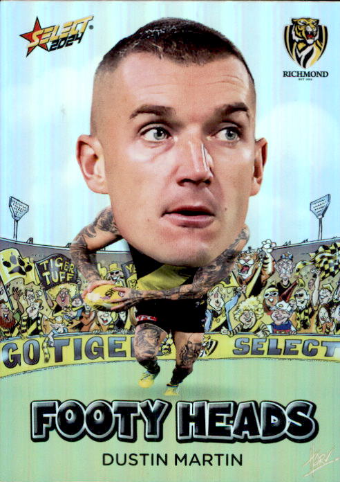 Dustin Martin, FH68, Footy Heads, 2024 Select AFL Footy Stars