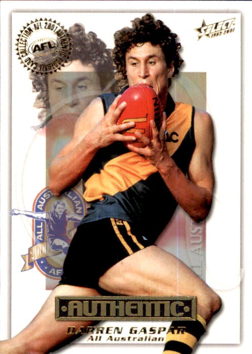 Darren Gasper, All Australian, 2001 Select AFL Authentic