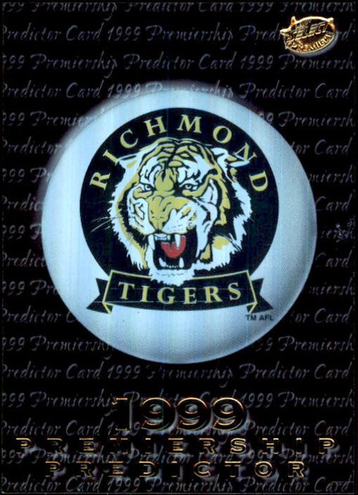 Richmond Tigers, Premiership Predictor, 1999 Select AFL Premiere