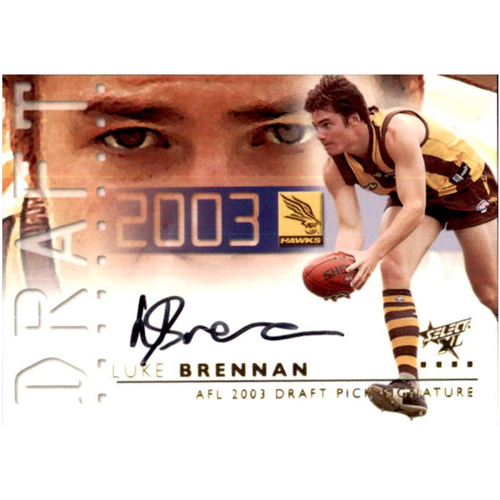 Luke Brennan, Draft Pick Signature, 2003 Select AFL XL