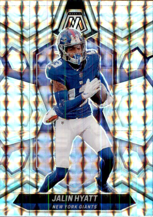 Jalin Hyatt, Silver Mosaic Prizm, 2024 Panini Mosaic Football NFL