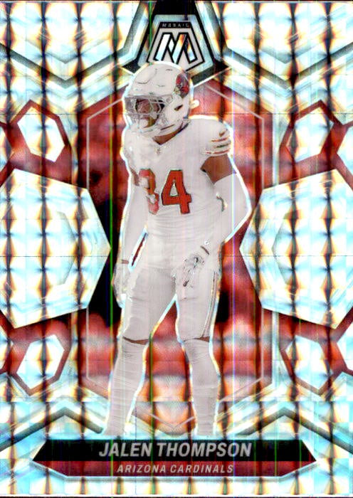 Jalen Thompson, Silver Mosaic Prizm, 2024 Panini Mosaic Football NFL