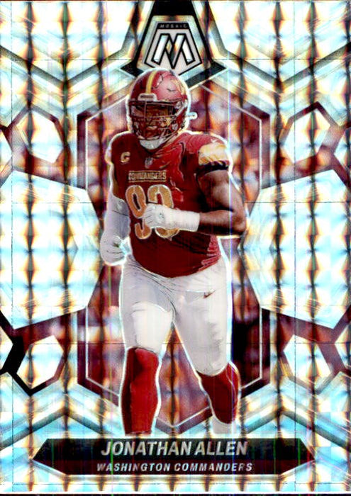 Jonathan Allen, Silver Mosaic Prizm, 2024 Panini Mosaic Football NFL