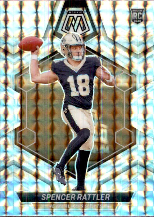 Spencer Rattler, RC, Silver Mosaic Prizm, 2024 Panini Mosaic Football NFL