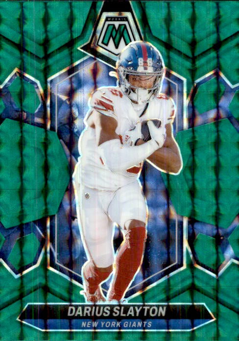 Darius Slayton, Green Prizm, 2024 Panini Mosaic Football NFL