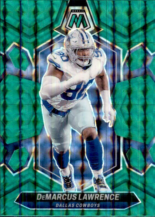 Demarcus Lawrence, Green Prizm, 2024 Panini Mosaic Football NFL