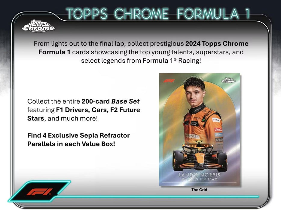 2024 Topps Chrome F1 Formula 1 Blaster Box