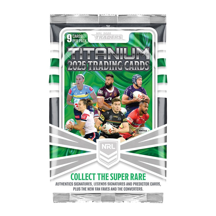 COMBO: 2025 TLA Traders Titanium NRL Rugby League Box & Album