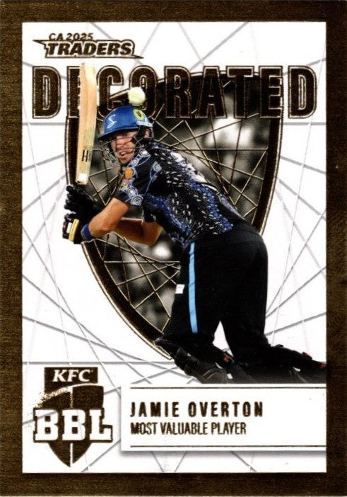 Jamie Overton, Decorated, 2025-26 TGI TLA CA Cricket Traders
