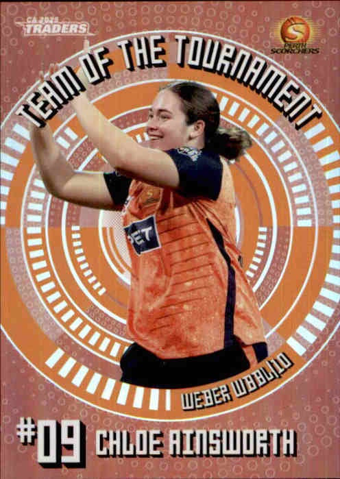 Chloe Ainsworth, Bronze Team of the Tournament, 2025-26 TGI TLA CA Cricket Traders