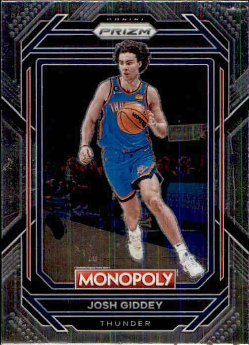 Josh Giddey, #61, Monopoly, 2022-23 Panini Prizm Basketball NBA