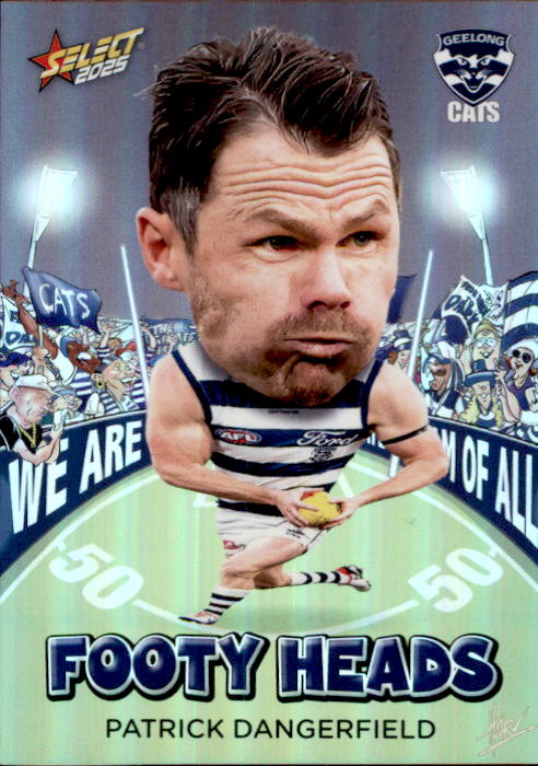 Patrick Dangerfield, FH38, Footy Heads, 2025 Select AFL Footy Stars