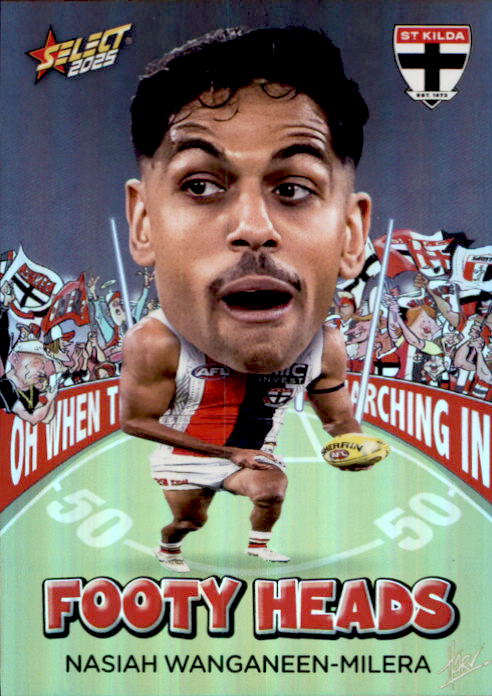 Nasiah Wanganeen-Milera, FH90, Footy Heads, 2025 Select AFL Footy Stars