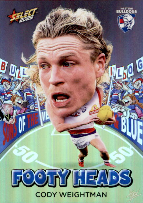 Cody Weightman, FH108, Footy Heads, 2025 Select AFL Footy Stars
